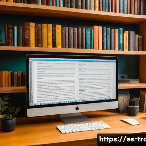 Home 11 번역사 자격증과 관련된 자격 요건 - A professional translator sitting at a modern desk in a cozy home office, surrounded by bilingual di...